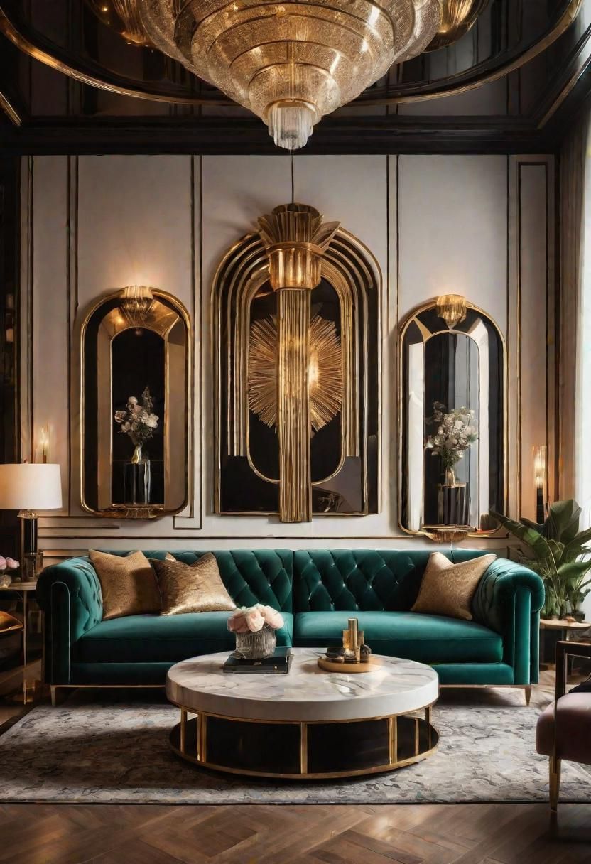 13. Chic Art Deco Living Rooms