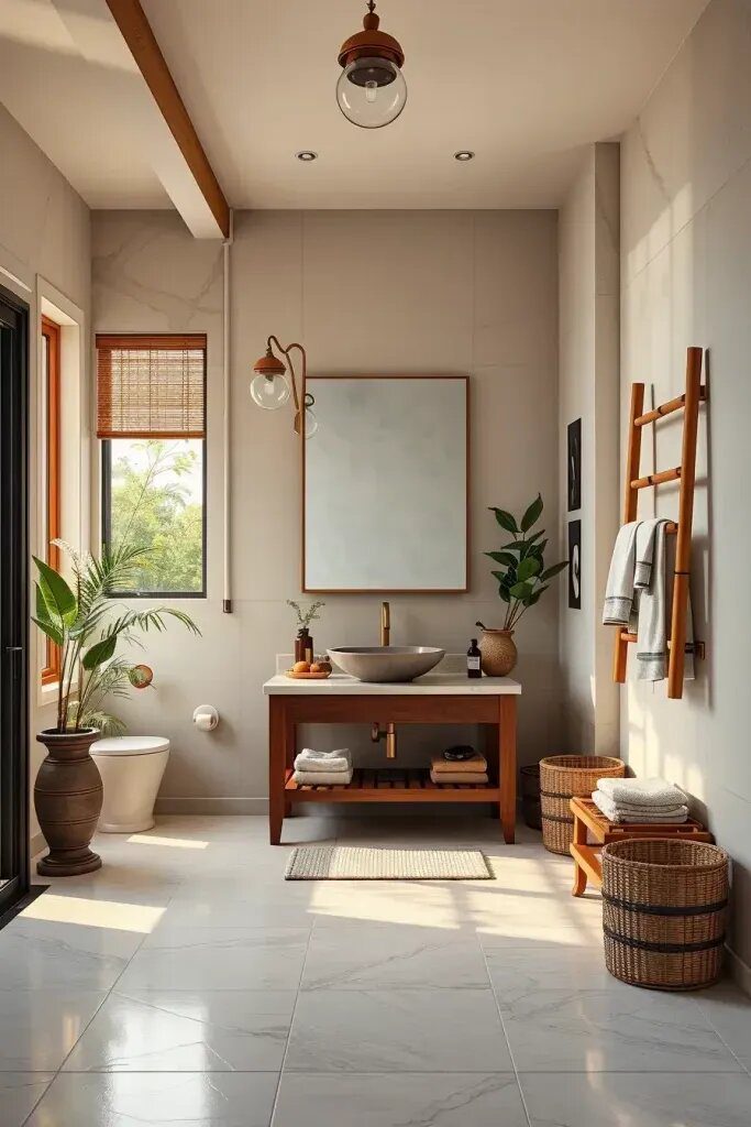 Bringing In Wood and Bamboo Accents