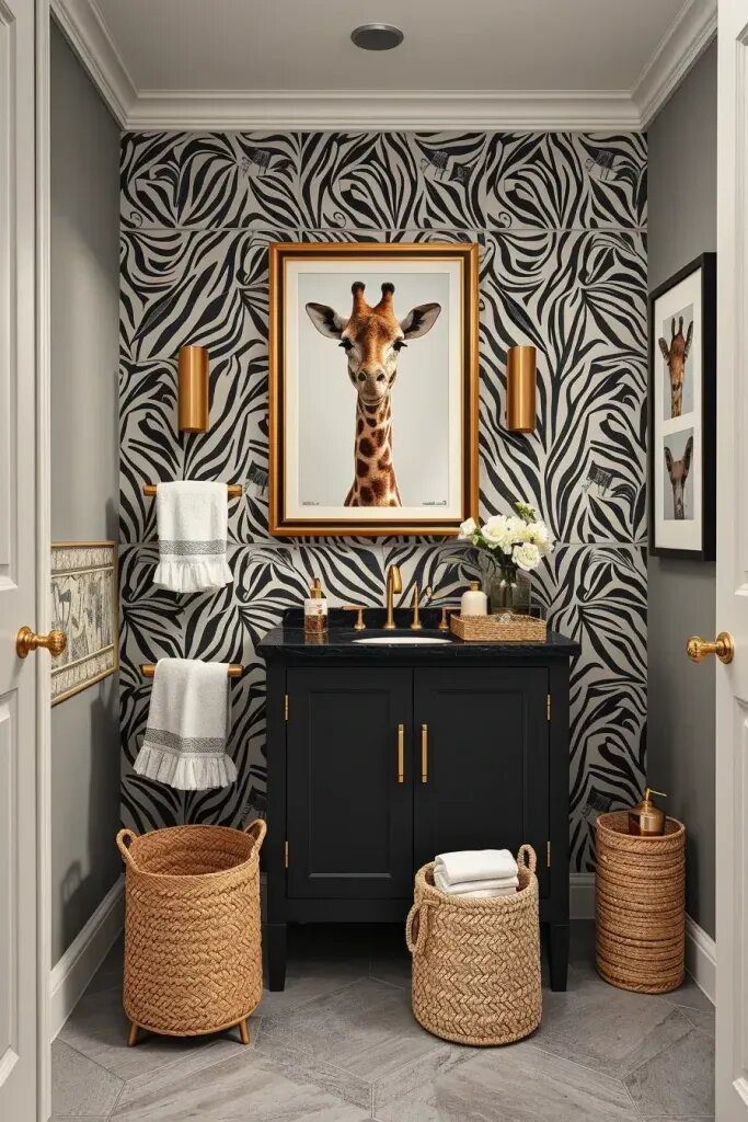 Building a Safari-Inspired Bathroom Theme
