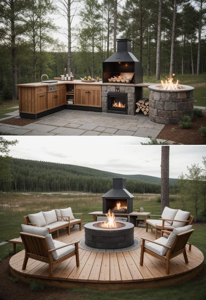 8. Scandi-Style Outdoor Kitchen Retreat