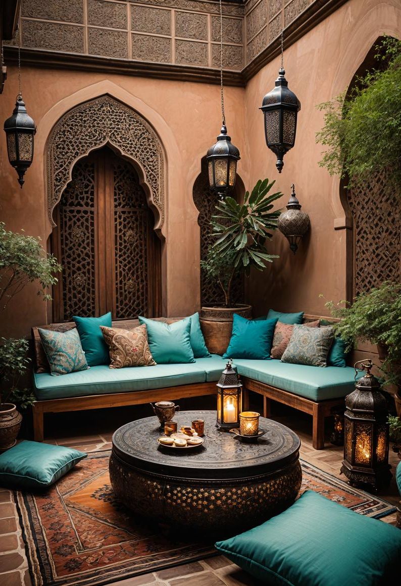 12. Bold Exotic Patio Retreat
