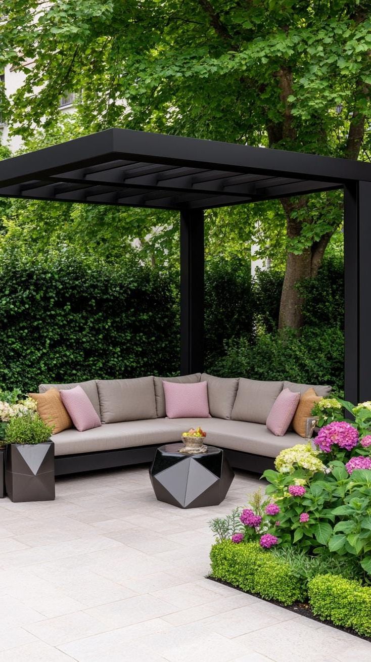 6. Cozy Seating Under a Modern Pergola - photo 3