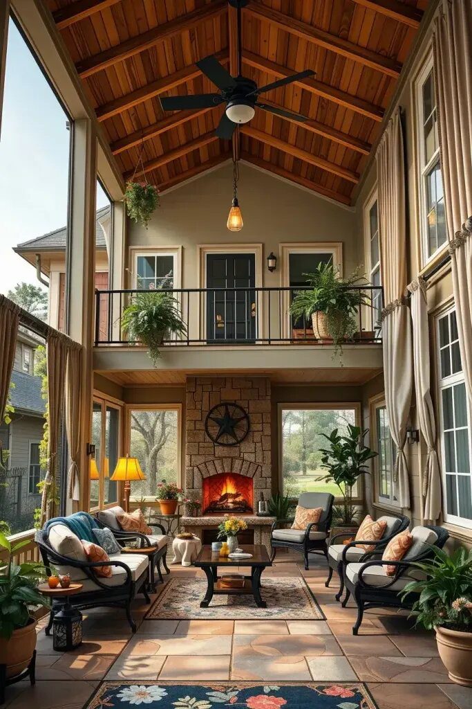 Screened Porch Ideas For Two-Story Homes - photo 2