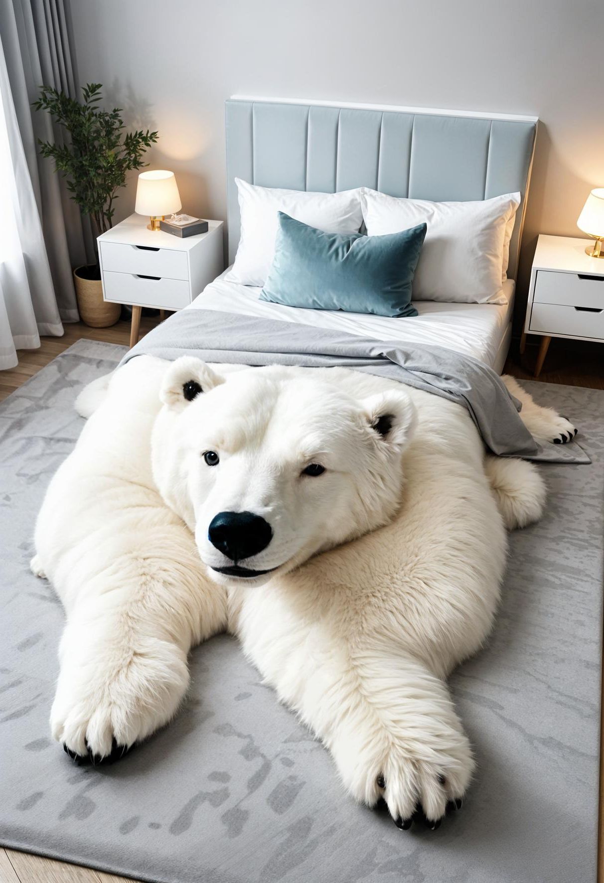 5. Polar Bear Rug for a Cozy Retreat - photo 2