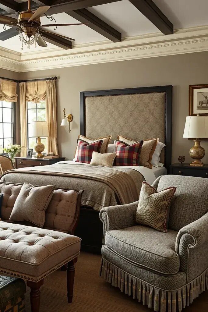Tweed and Wool Fabrics for a Cozier Bedroom