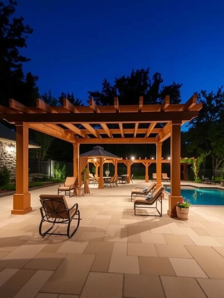 7. Shaded Pergola-Covered Deck