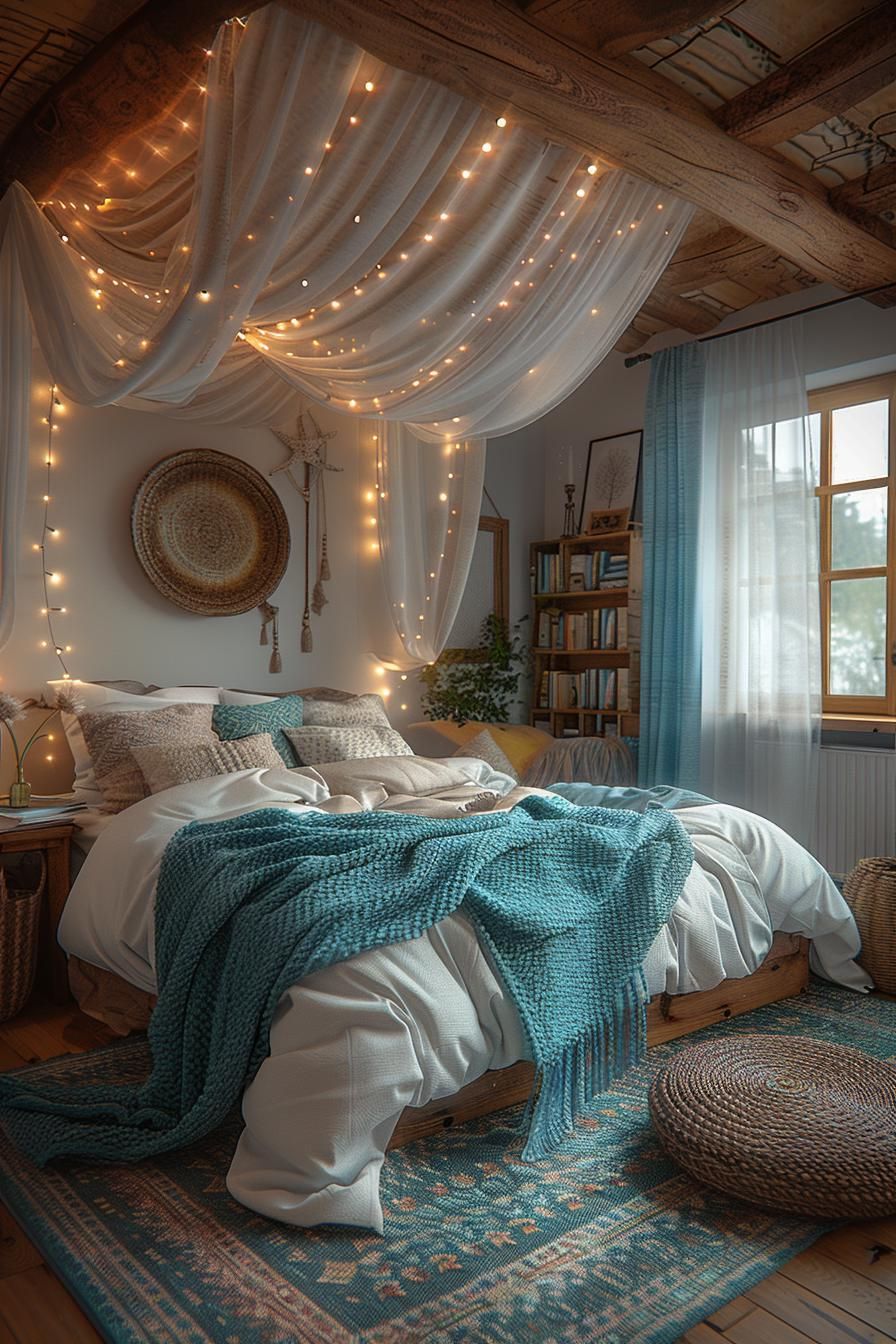 6. Coastal Canopy Bed DIY