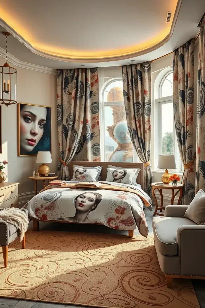 Fabric Prints on Curtains, Sheets, and Rugs for Dreamy Decor - photo 2