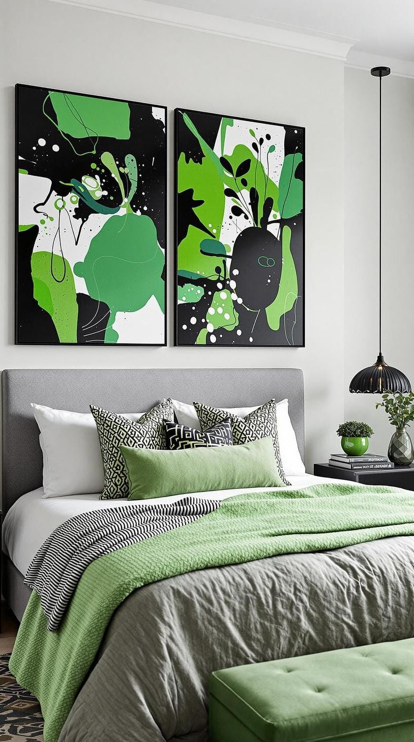 17. How to Create an Abstract Bedroom Mood - photo 2