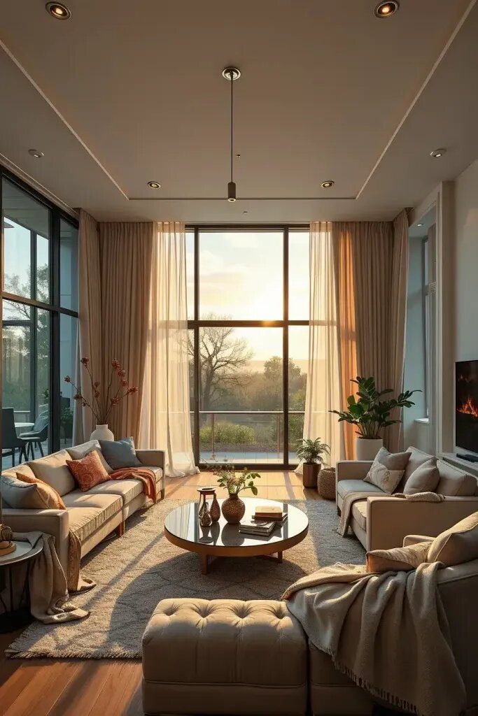Light-Reactive Curtains That Shift With the Sun
