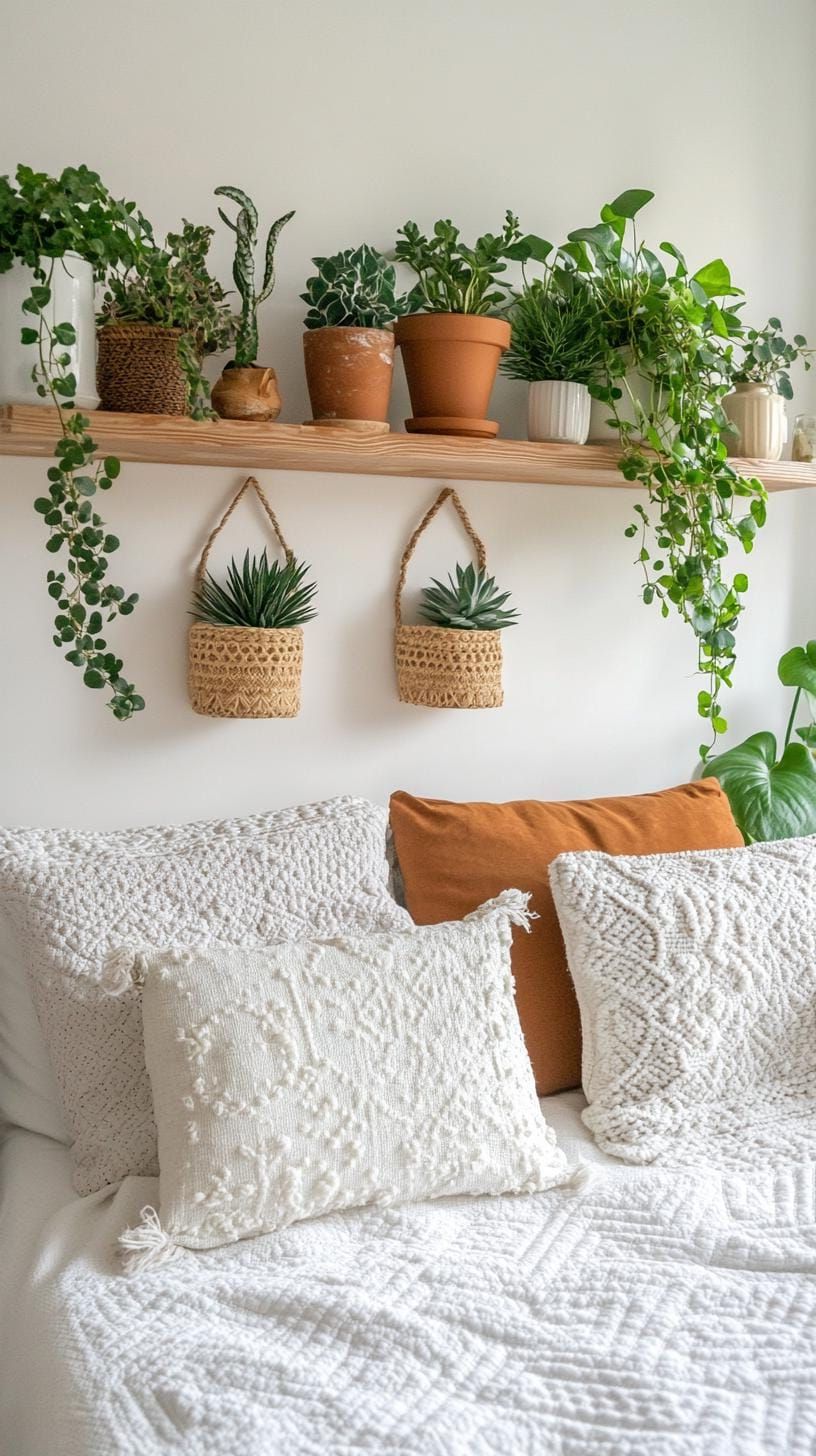 8. Boho Shelf Styling With Plants - photo 2