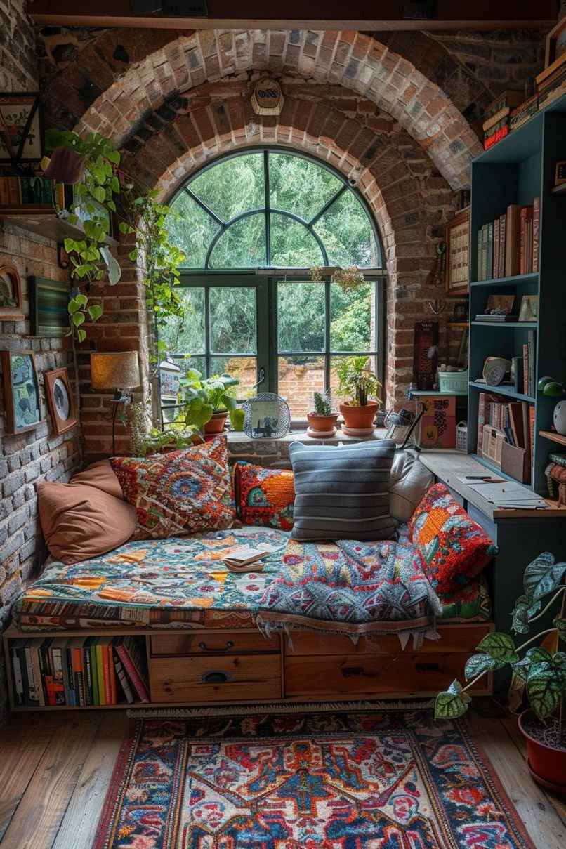 18. Boho Chic Dorm Style