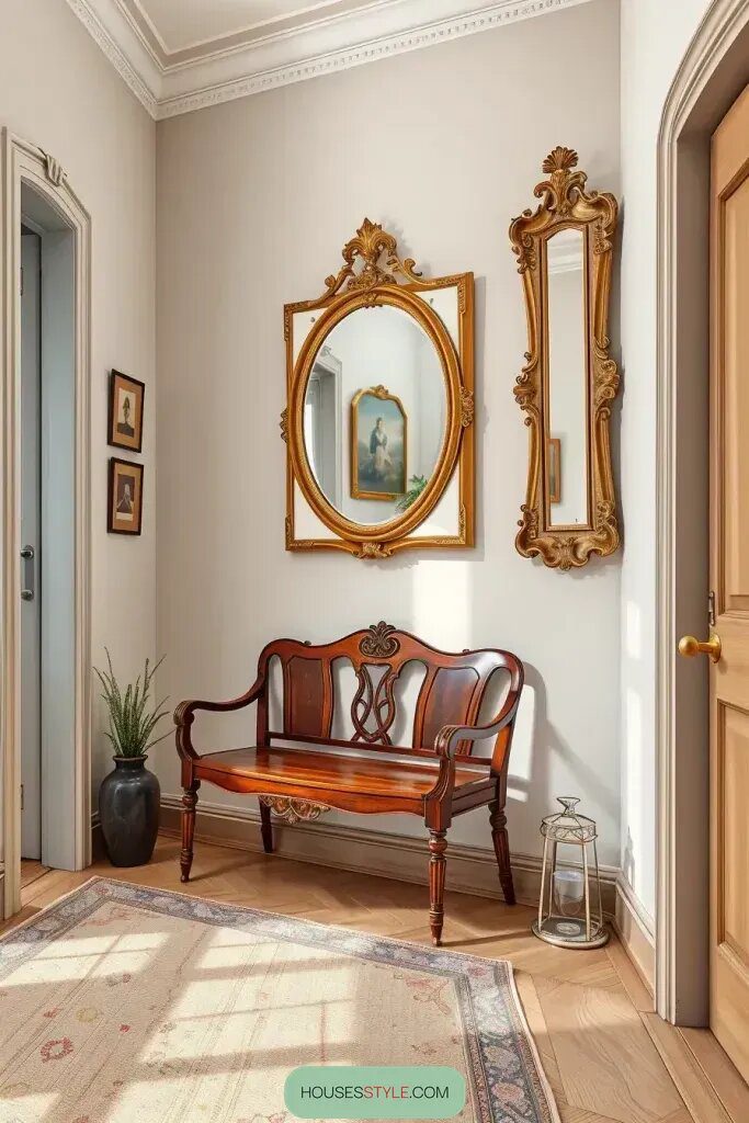 Vintage Accents in a Modern Hallway - photo 2