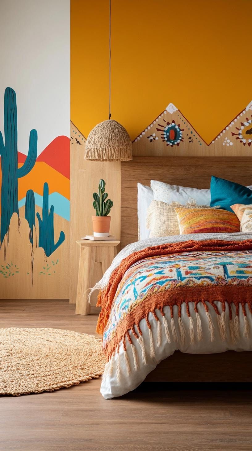 19. Paint A Desert Scene Accent Wall - photo 3