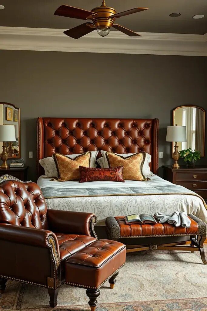 Leather and Saddle-Inspired Bedroom Finishes - photo 2