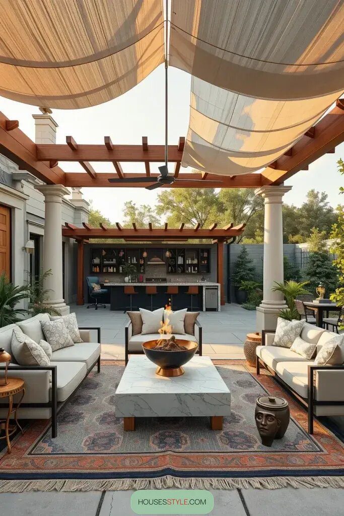 Luxurious Details for an Alfresco Lounge