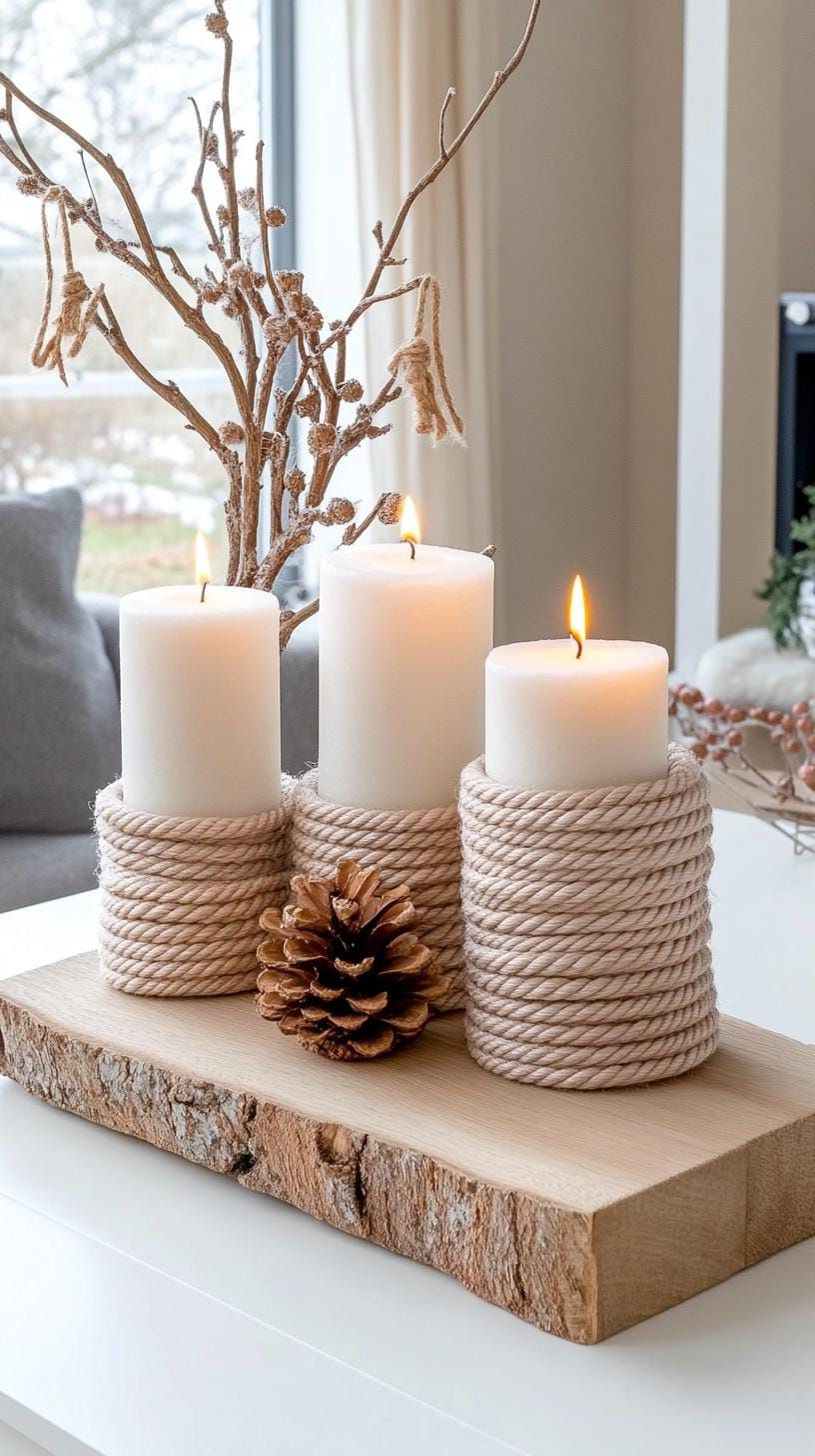 18. Rope crafts with winter-white accents - photo 3
