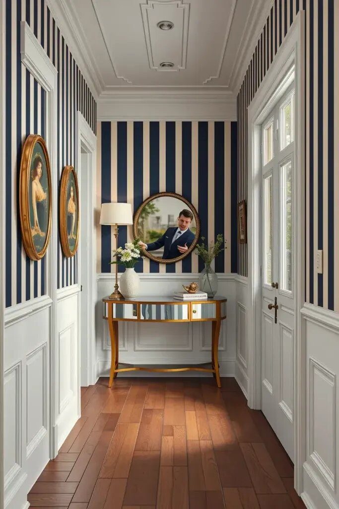 Why Classic Stripes Suit a Hallway Design
