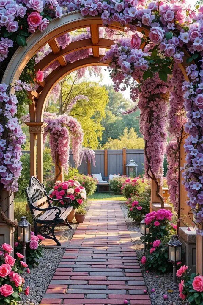 Vineyard Arbors in Full Bloom