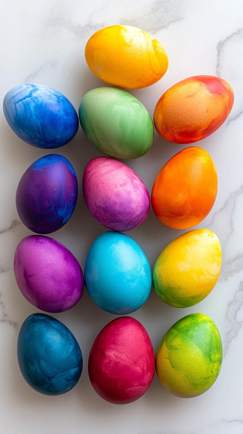 17. Vibrant Ombre Gradient Dyed Eggs - photo 2