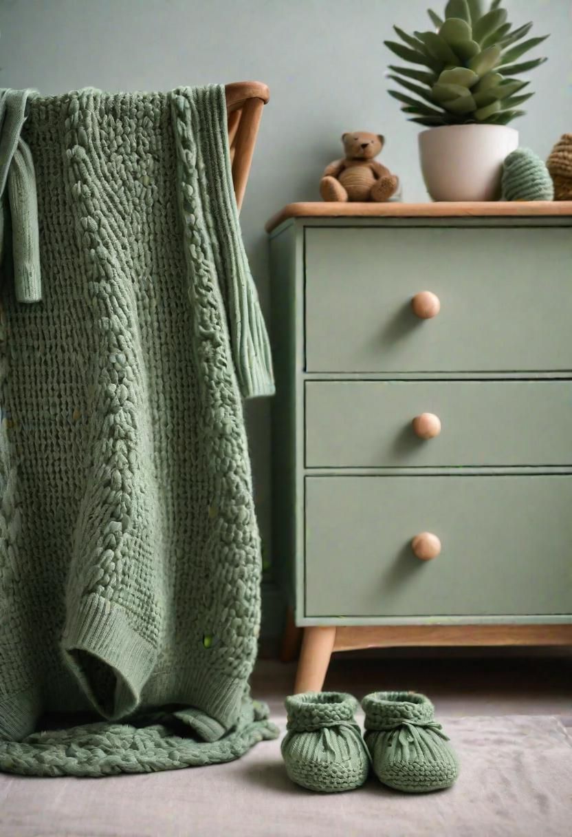28. Sage Green Knitwear for Newborns