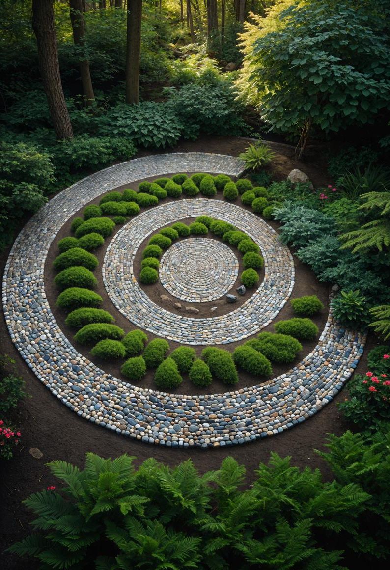 9. Pebble Spiral for Forest Calm - photo 2