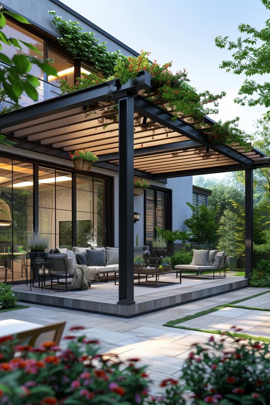 4. Modern Pergola Patio Ideas - photo 2