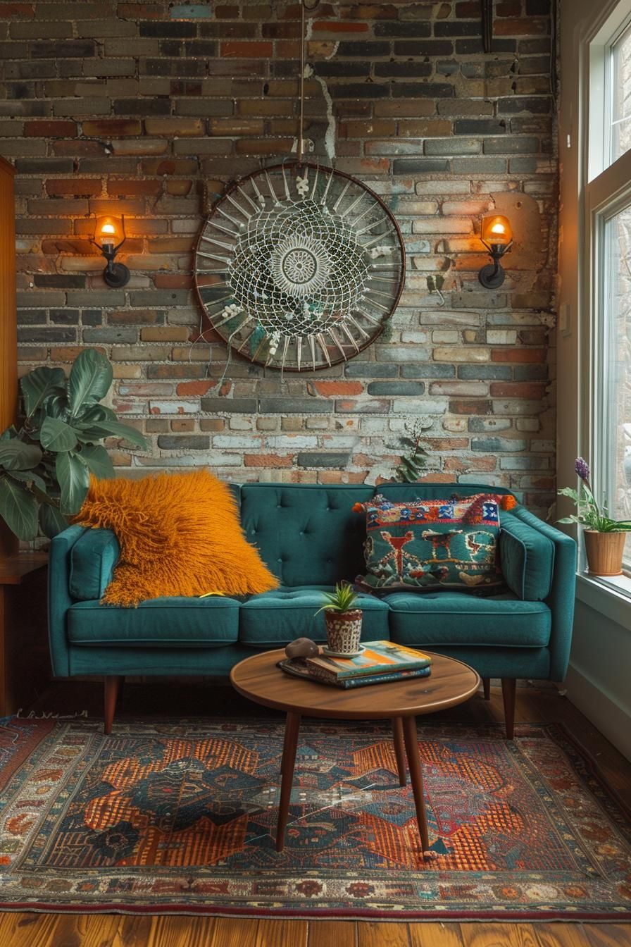 10. Boho Dreamcatcher Paired with a Noguchi Table - photo 2