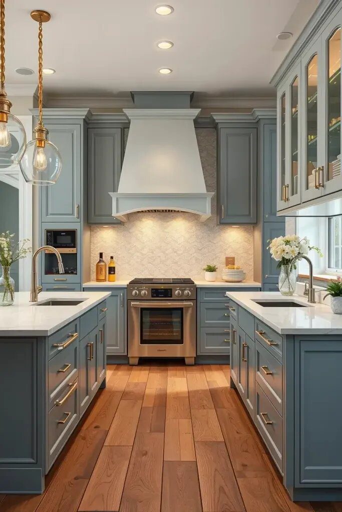 Luxurious Texture: Velvety Sage and Silky Blue Finishes - photo 2