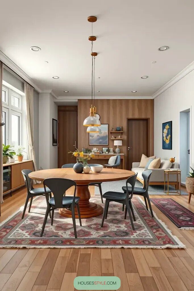 Creative Layouts For A Combined Living And Dining Room