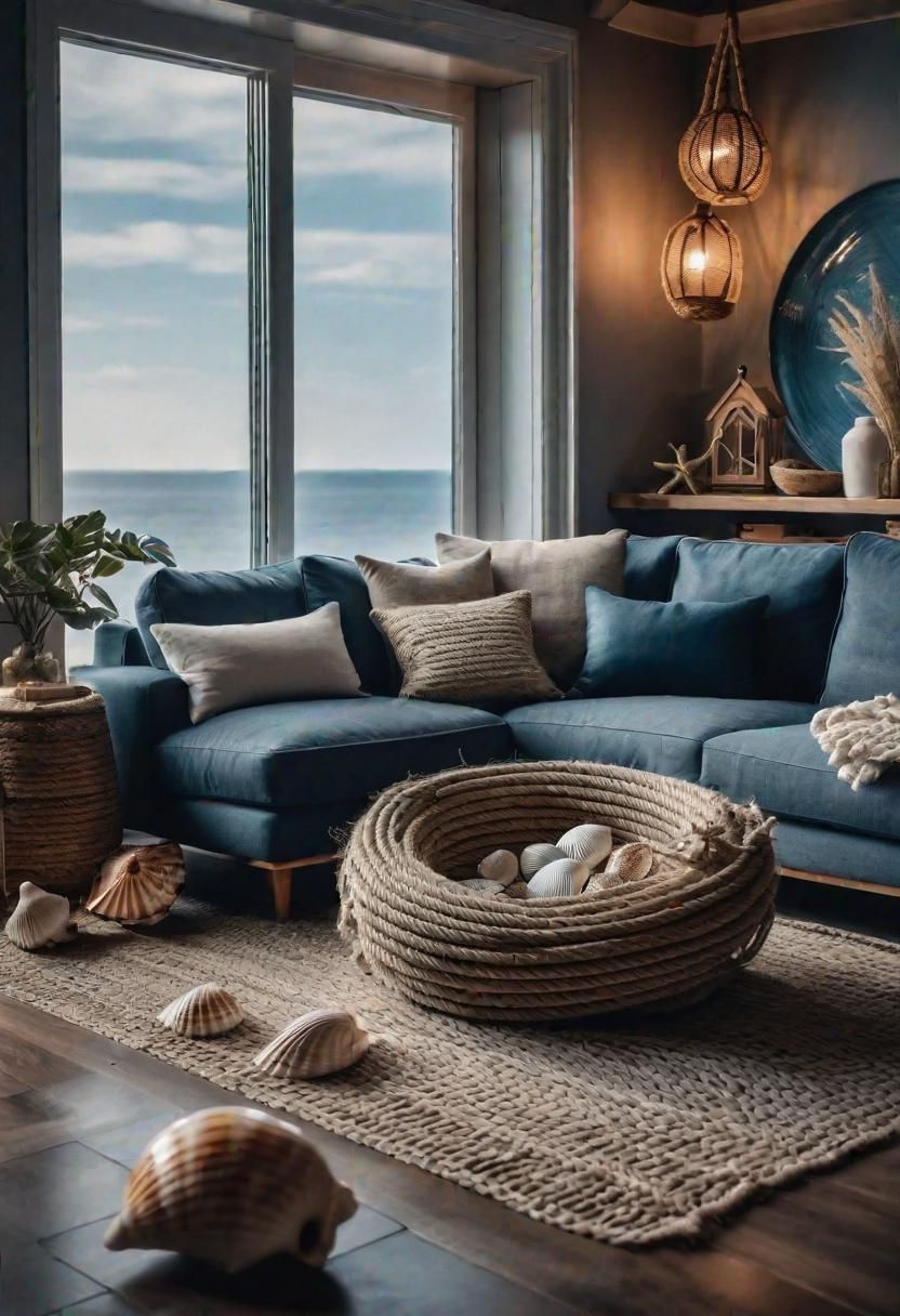 36. Seaside Chic Living Room Ideas