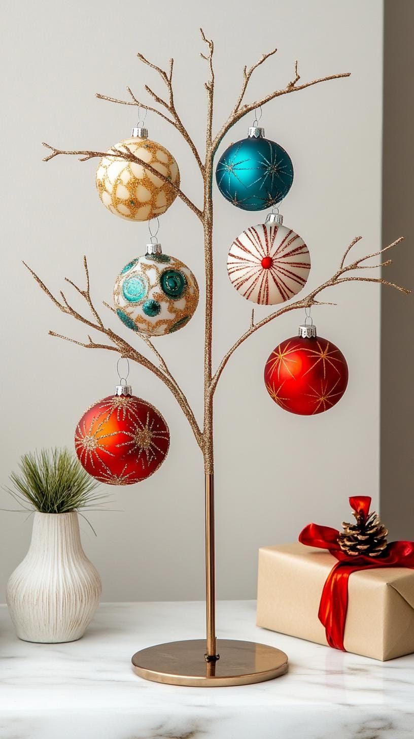22. Starburst pattern glass ornament inlays