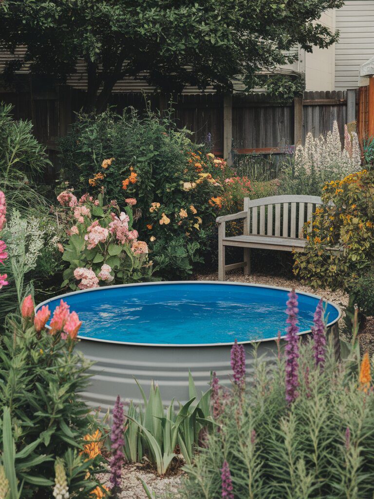 3. Wooden Deck Pool Design