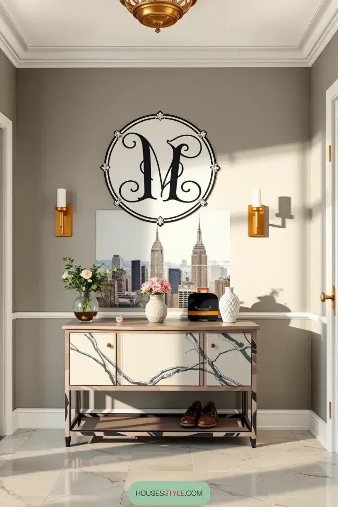 Custom Painted Monograms for a Bold Entryway Statement - photo 2