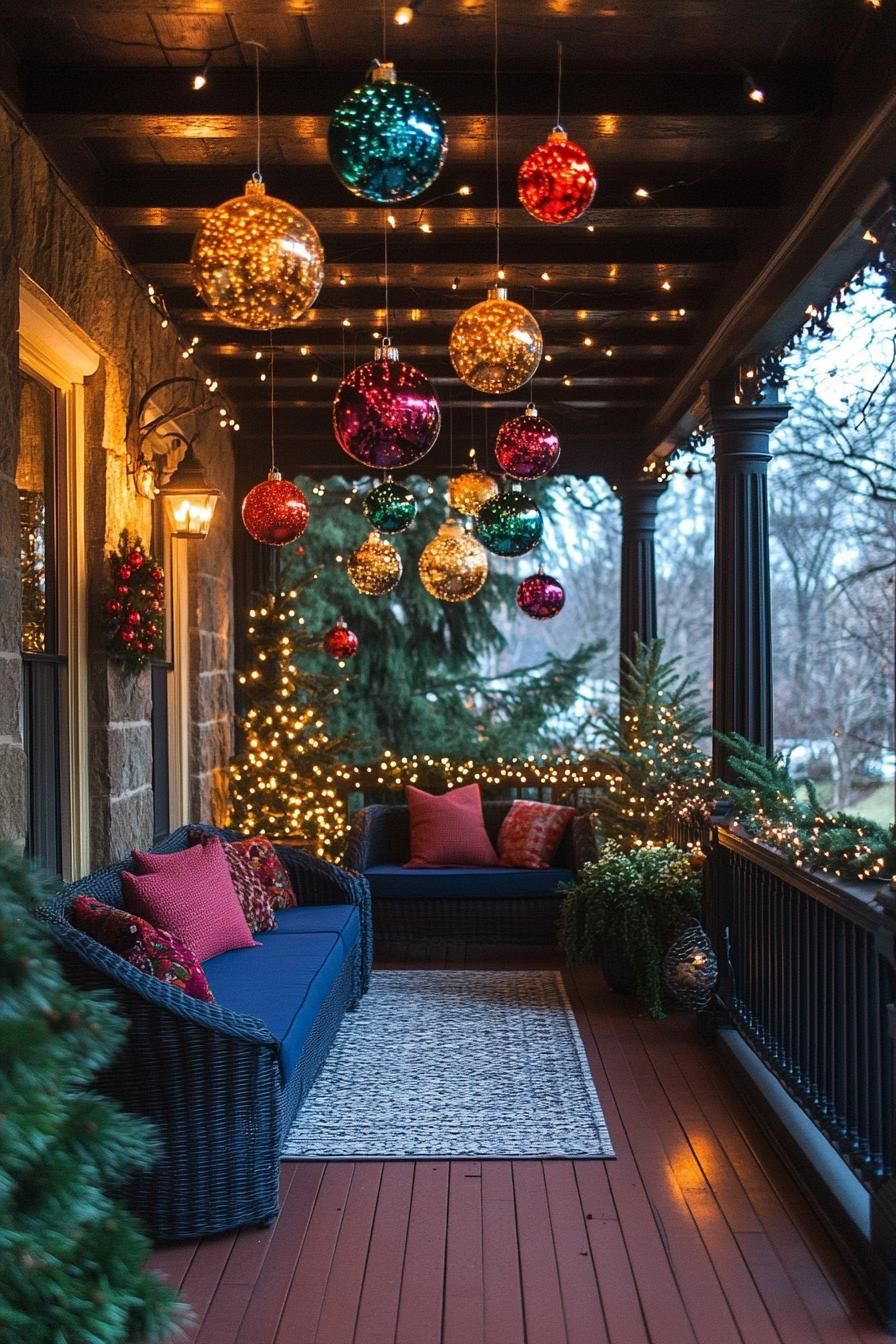 13. Oversized Ornaments for Porches