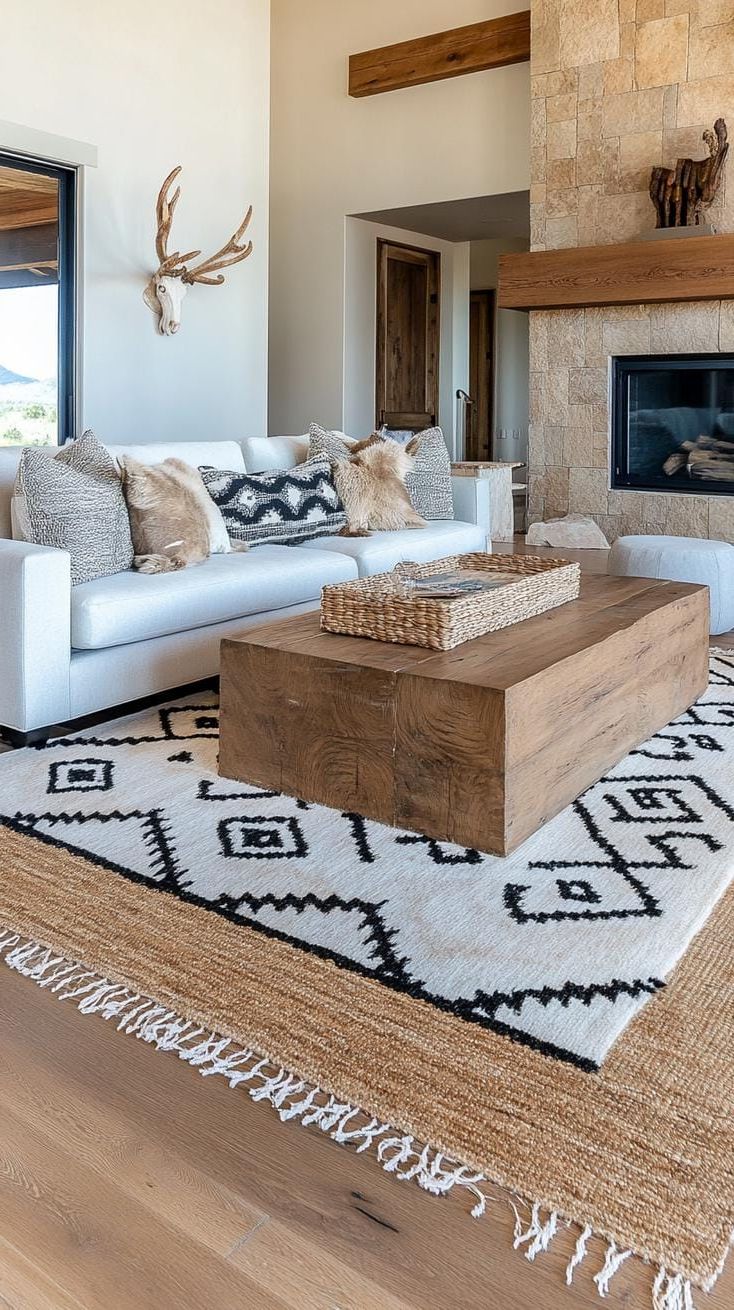 1. Cozy Living Room With Navajo-Style Rugs - photo 4