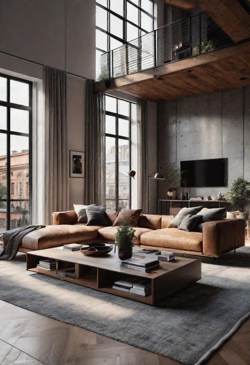 21. Modern Loft Living Room Ideas