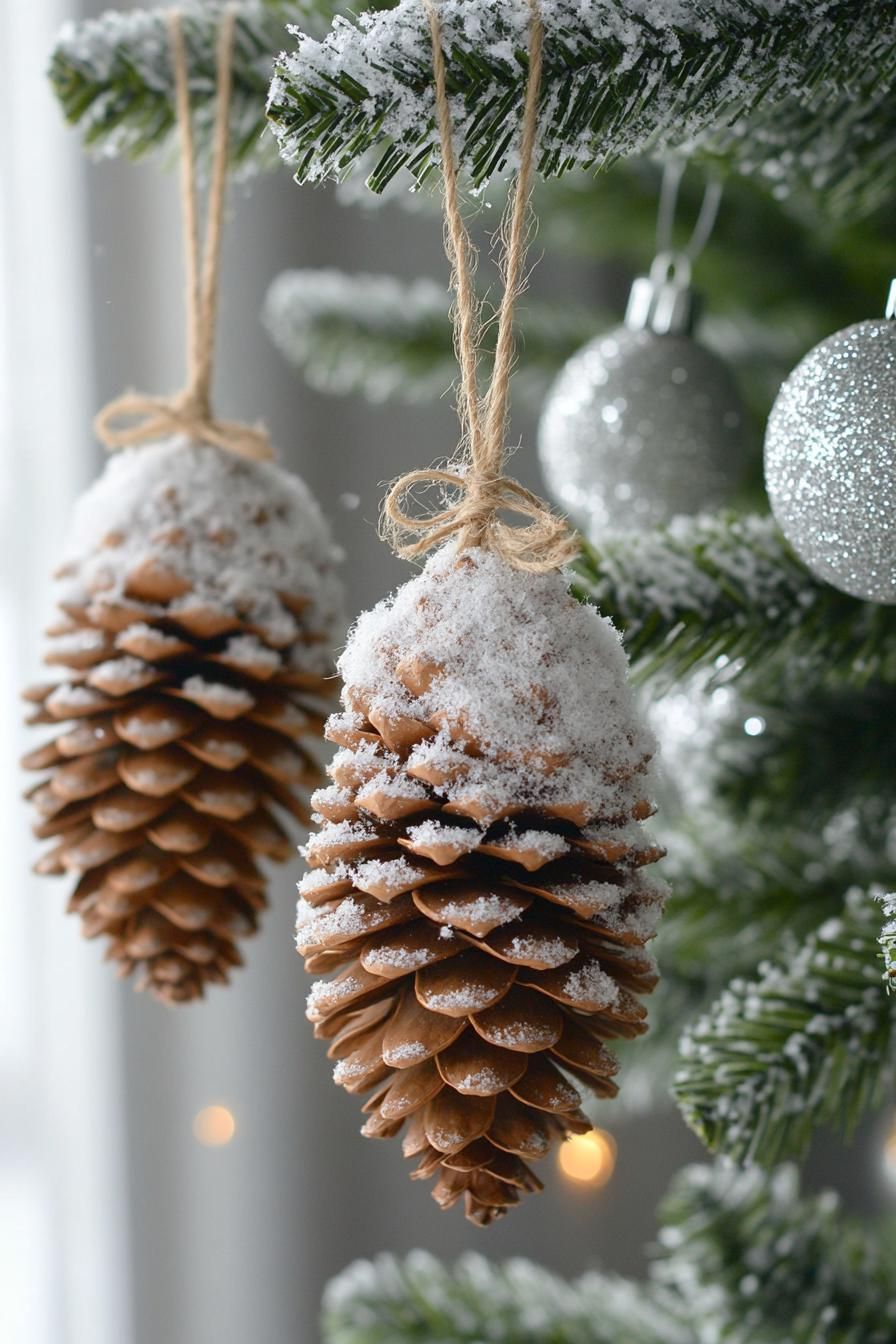 2. Rustic Pinecone Tree Ornaments - photo 2