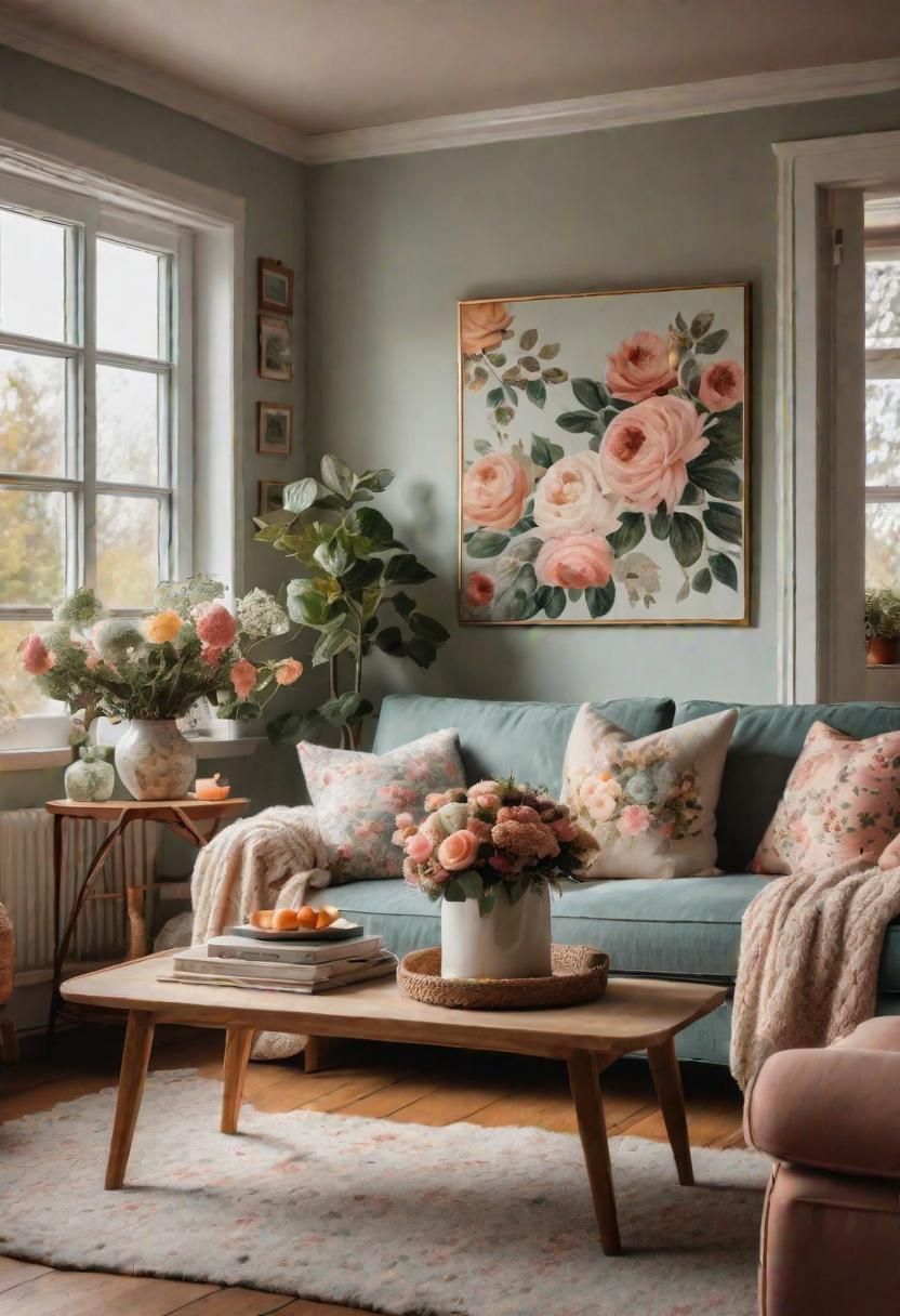 7. Cottagecore Living Room Style Ideas