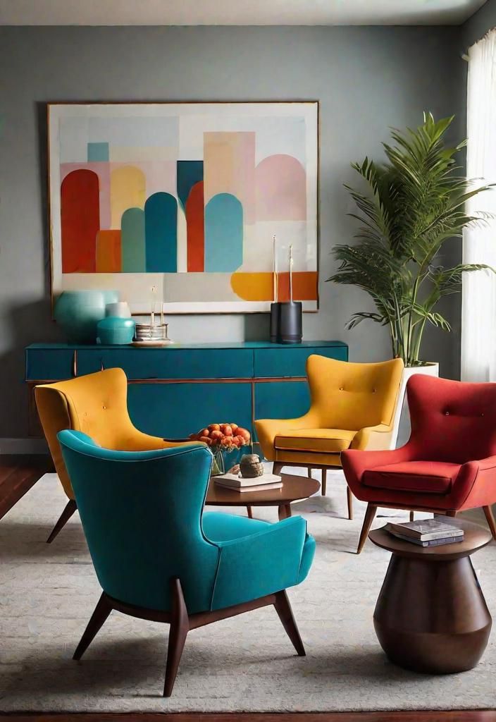 11. Bold Tapered Leg Accent Chairs