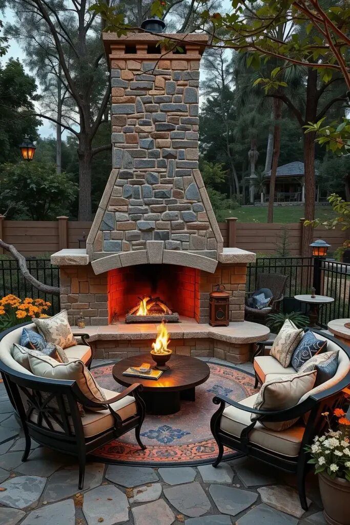 Outdoor Fireplaces for Cozy Gatherings