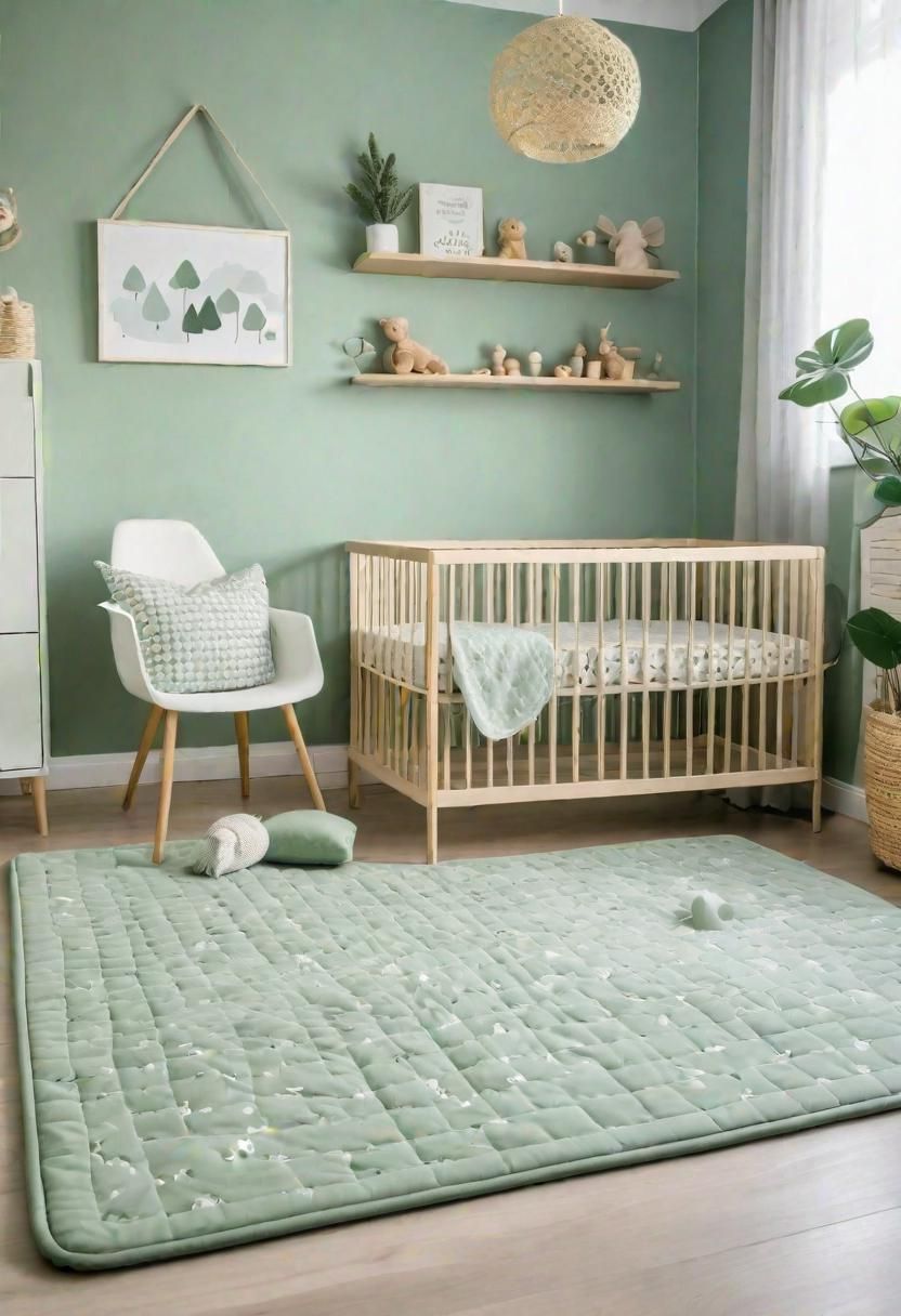 25. Sage Green Play Mats for Learning