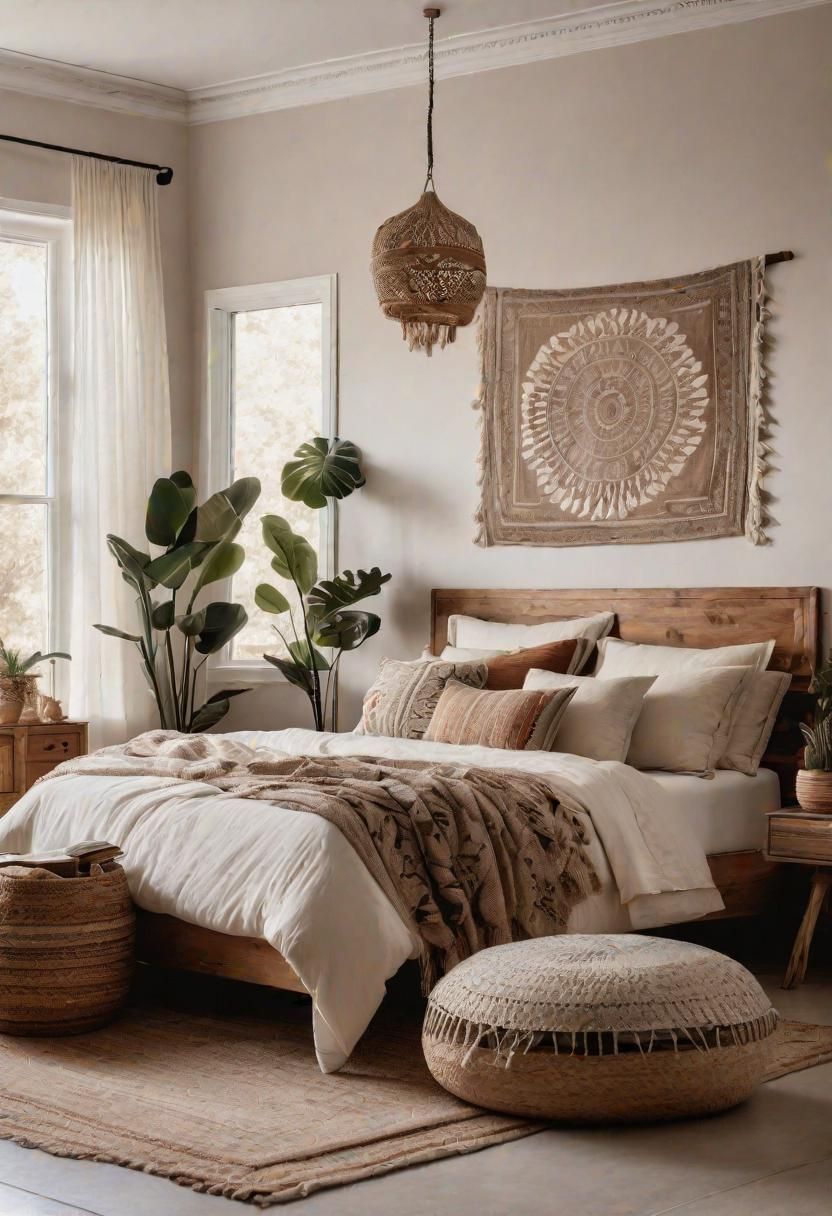 21. Boho-Inspired Neutral Bedroom Décor - photo 2