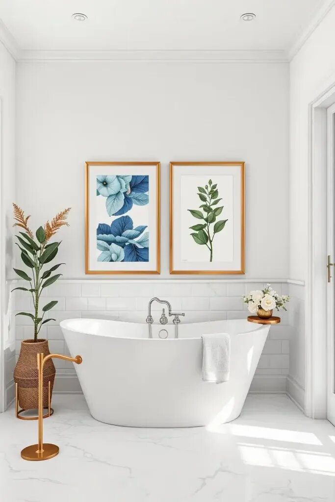 Wall Art In Sage Green And Blue - photo 2