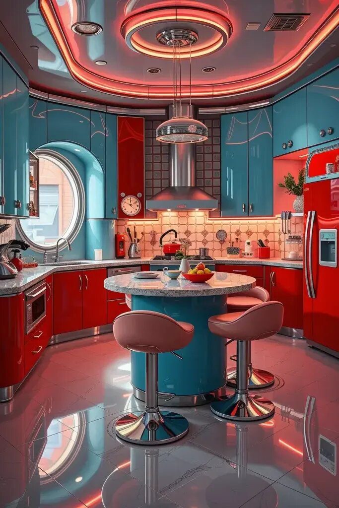 Neon Lights Make a Comeback in Vintage-style Kitchens - photo 2