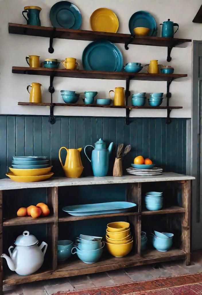 24. Displaying Rustic Enamelware