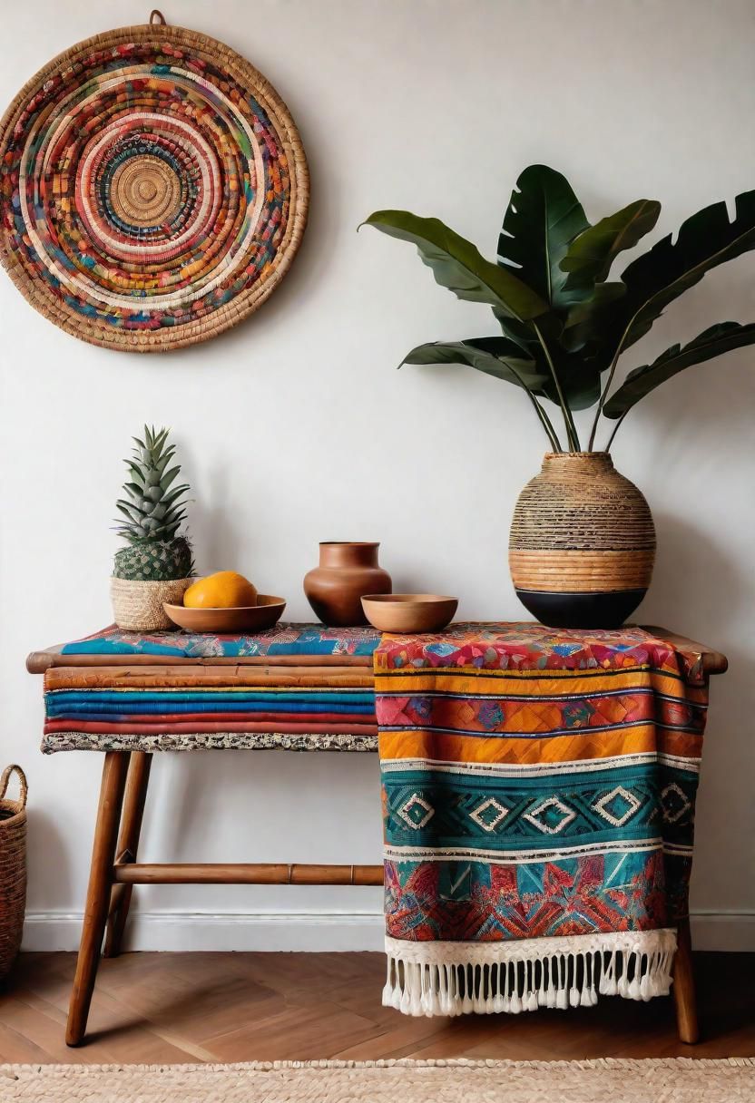 9. Boho Rattan Table Styling - photo 2