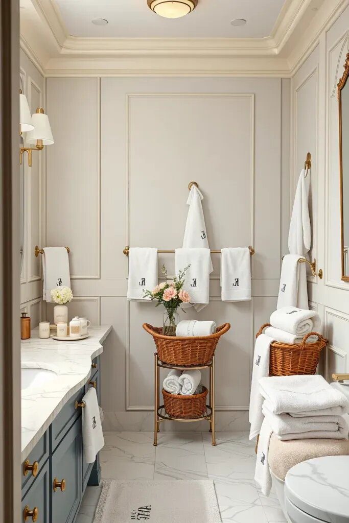 Understated Glamour with Crisp White Linens