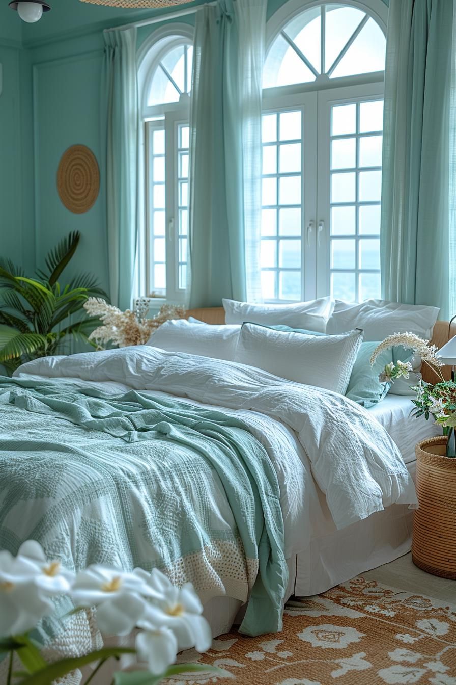 12. Pastel Linen Bedding Trends