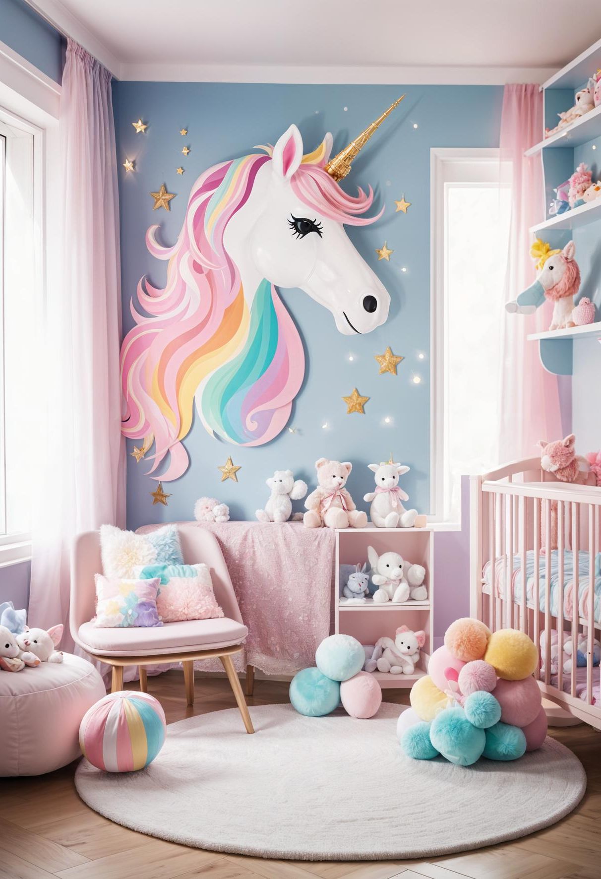31. Dreamy Unicorn Nursery Design